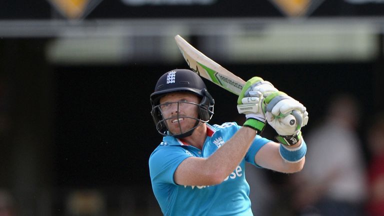 Ian Bell of England bats during the One Day International match between England and India at The Gabba in Brisbane