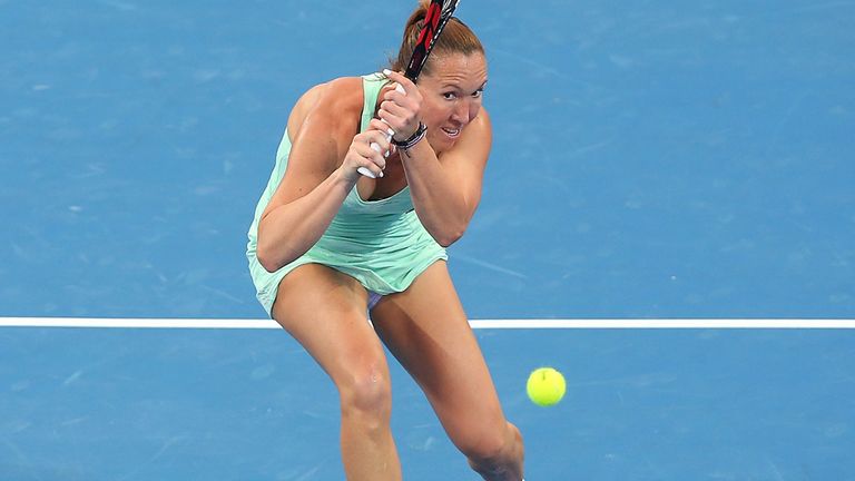 Serbian Jelena Jankovic was an early casualty in this year's Brisbane International, losing to Ajla Tomljanovic of Croatia in round one