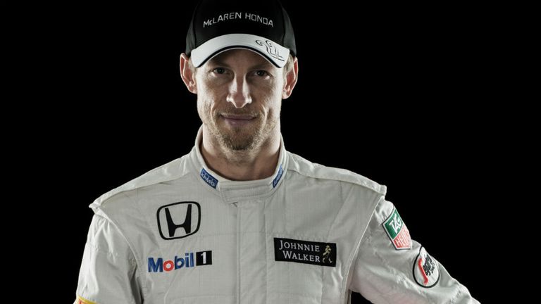 Jenson Button in his McLaren Honda colours