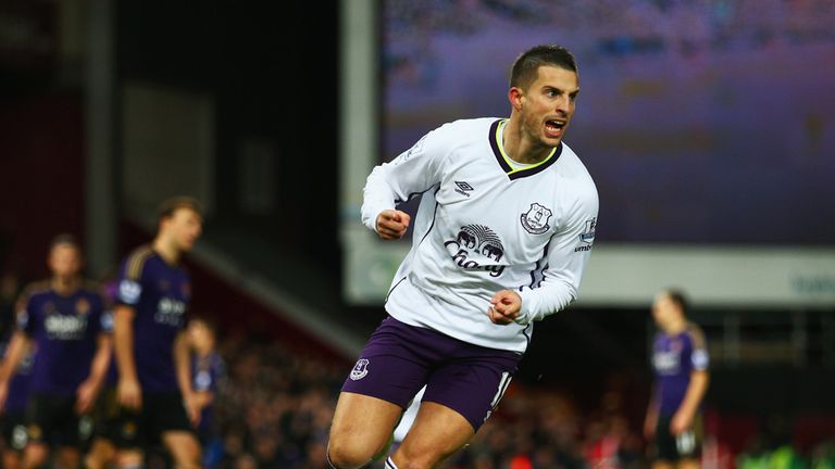 Kevin Mirallas celebrates