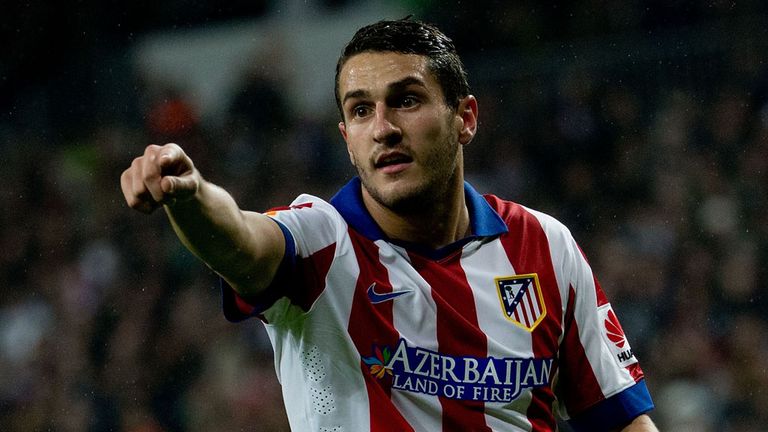 Koke of Atletico Madrid gives instructions to  teammates during the Copa del Rey Round of 16  2nd leg against Real Madrid