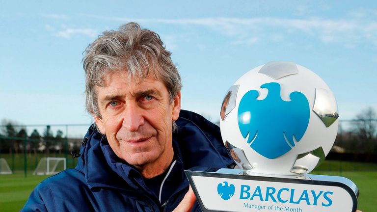 Manuel Pellegrini, Manchester City, Barclays Premier League Manager of the Month for December 2014 award