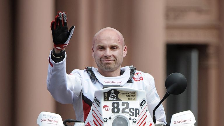 Polish biker Michal Hernik: killed at the Dakar Rally