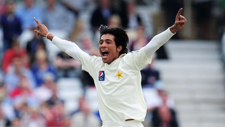 Mohammad Amir of Pakistan during the 1st Test v England in 2010