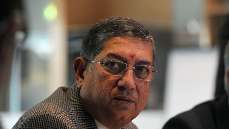 ICC chairman Narayanaswami Srinivasan