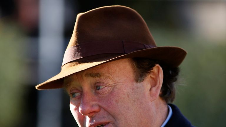 ASCOT, ENGLAND - JANUARY 17:  Nicky Henderson poses at Ascot racecourse on January 17, 2015 in Ascot, England. 