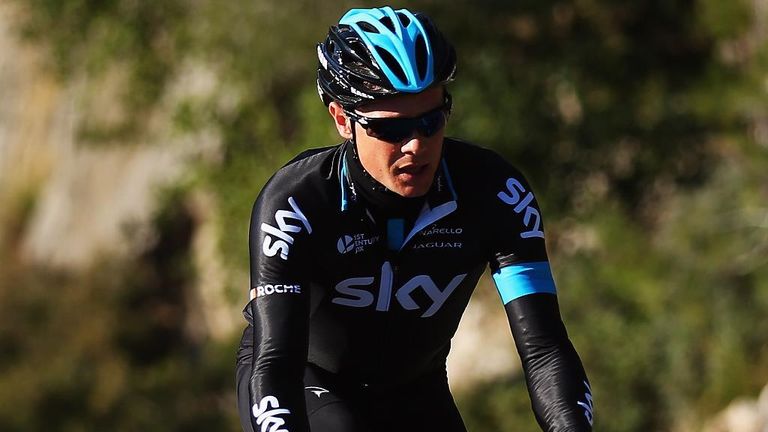 Nicolas Roche during a Team SKY Media Day on January 11, 2015 in Alcudia, Spain.