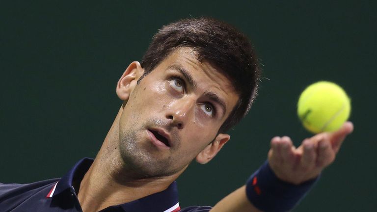 Novak Djokovic of Serbia