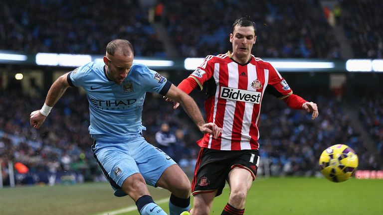 Pablo Zabaleta puts in a cross