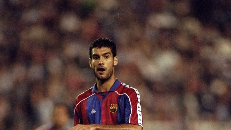 24 Sep 1994:  Josep Guardiola of Barcelona