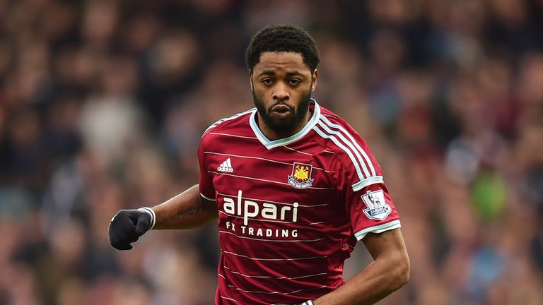 Alex Song of West Ham United in action