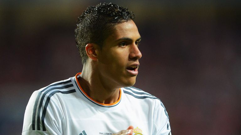 Raphael Varane of Real Madrid applauds during the UEFA Champions League Final between Real Madrid and Atletico Madrid