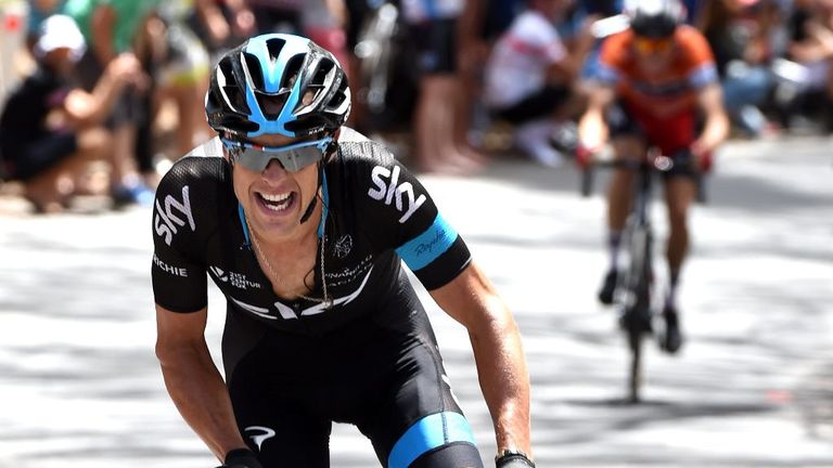 Richie Porte attacks to win stage five of the 2015 Tour Down Under