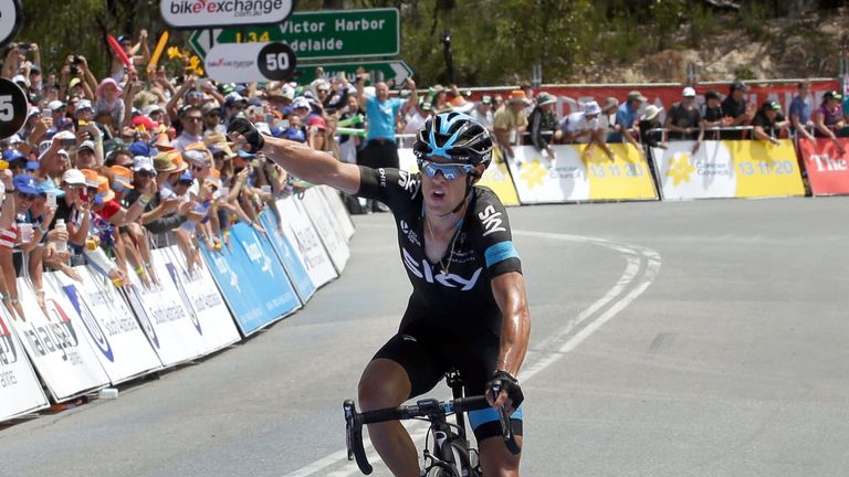 Richie Porte win stage five of the 2015 Tour Down Under