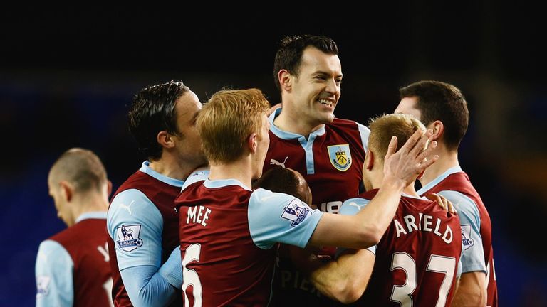 Ross Wallace of Burnley celebrates 