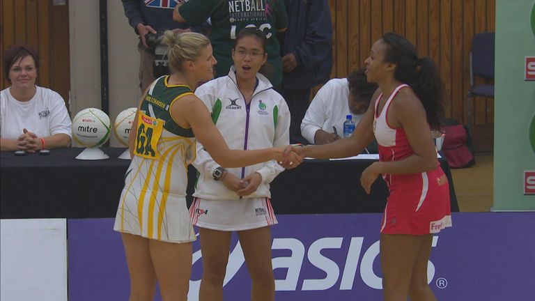 Sasha Corbin, Maryka Holtzhausen, netball