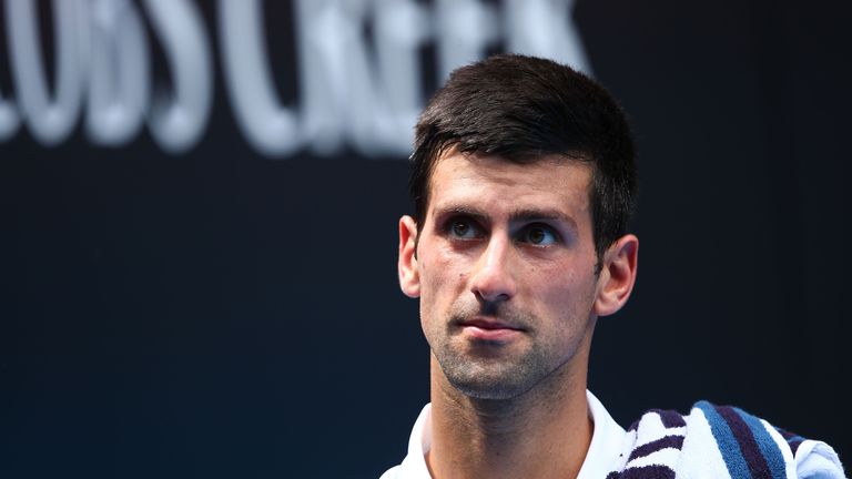 Novak Djokovic: Cowan's favourite for the Australian Open title. 