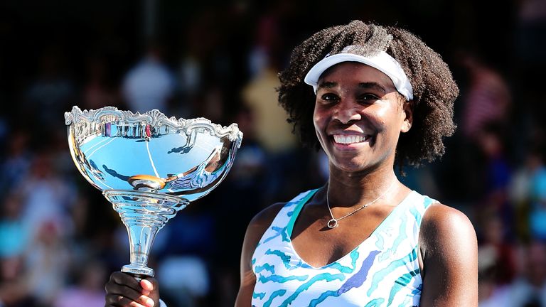 Venus Williams Auckland Classic trophy