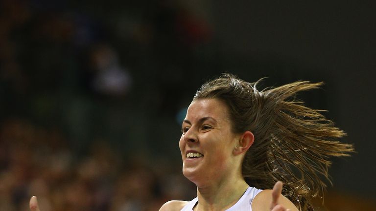 Jessica Judd: Celebrates winning the women's 1500m final
