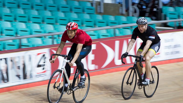 Louis Persent and Sir Chris Hoy