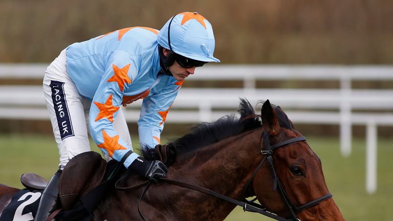 DUBLIN, IRELAND - JANUARY 25:  Ruby Walsh riding Un De Sceaux on their way to winning The Frank Ward Solicitors Arkle Novie Steeple Chase at Leopardstown r