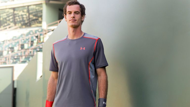 Andy Murray in his Under Armour kit for the 2015 Australian Open