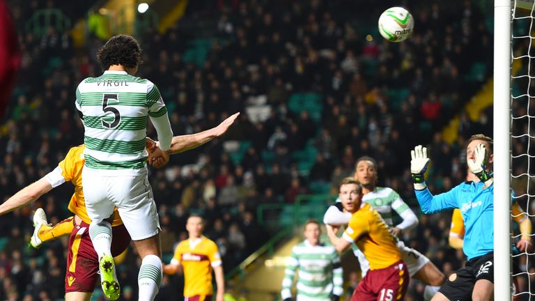 Virgil van Dijk heads Celtic in front