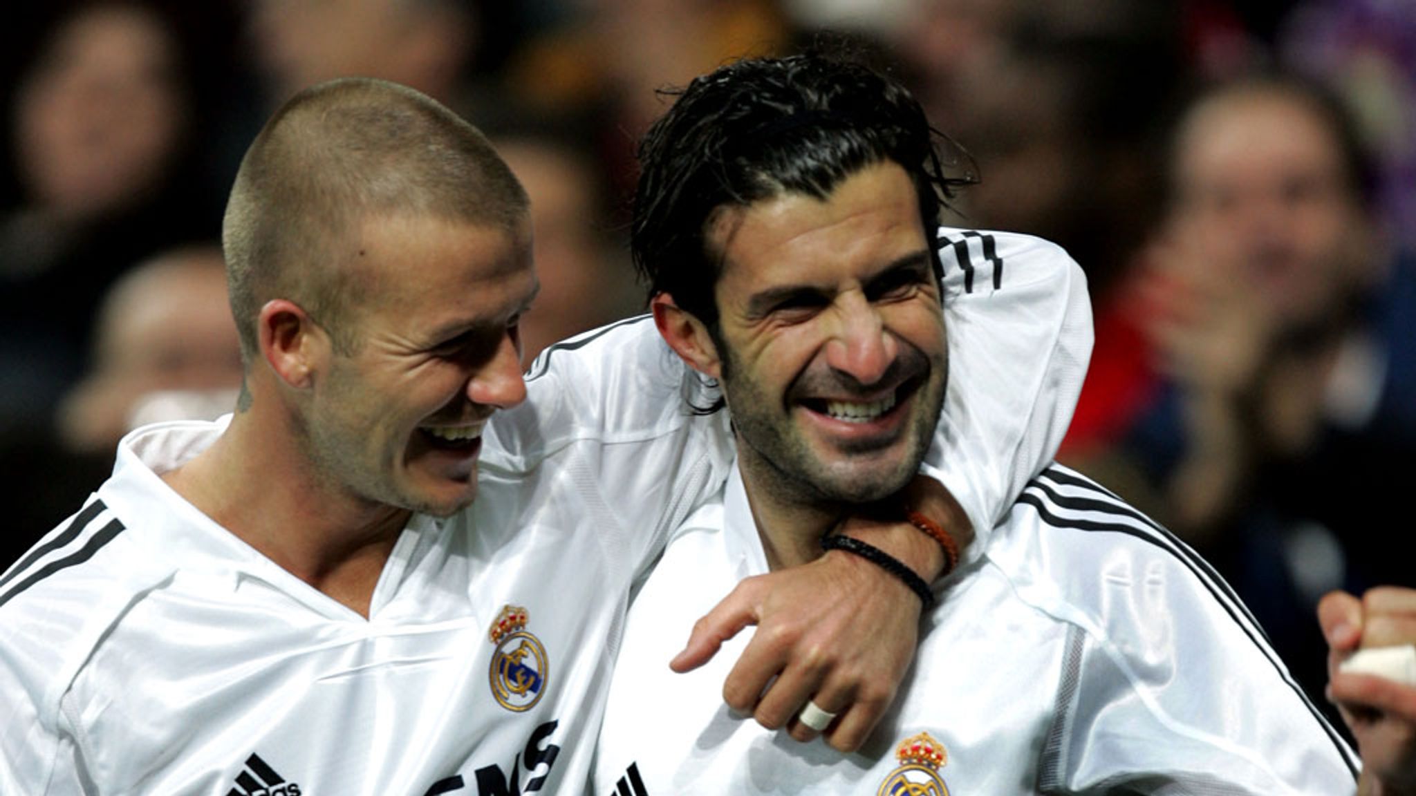 David Beckham supports former Real Madrid teammate Luis Figo in FIFA  presidency | Football News | Sky Sports
