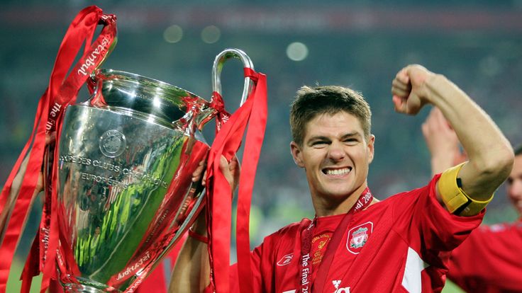 Steven Gerrard lifts the Champions League on Liverpool's last visit to the Atatürk Olimpiyat Stadium.