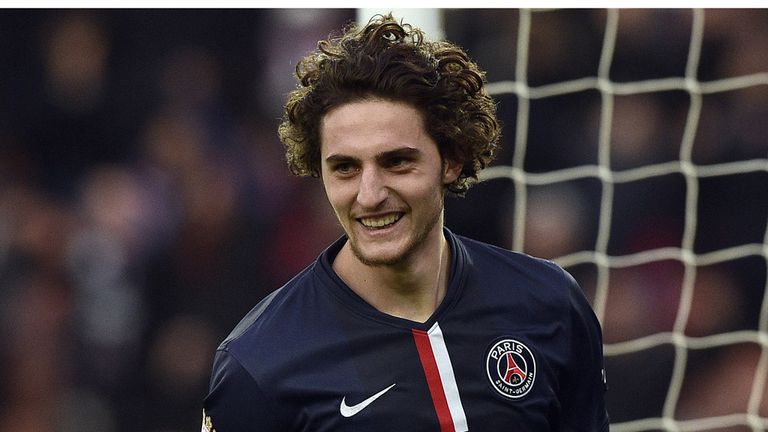 Adrien Rabiot celebrates after scoring against Toulouse