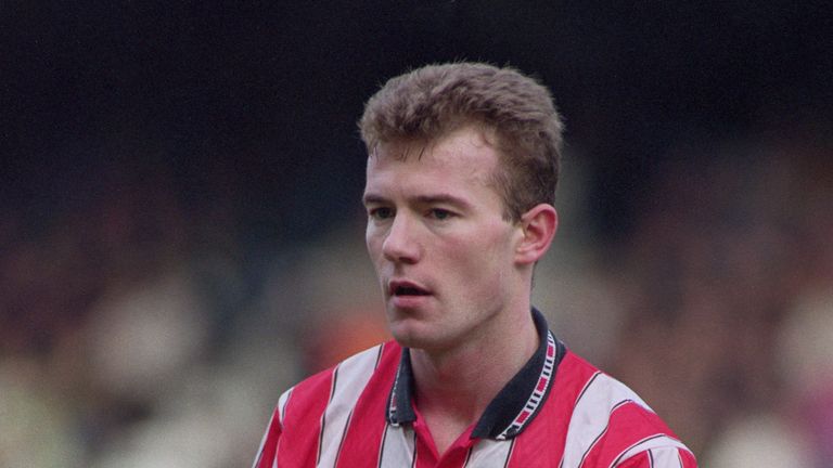 English footballer Alan Shearer of Southampton FC, 7th March 1992. (Photo by Simon Bruty/Getty Images)