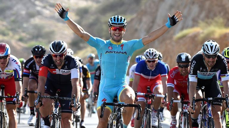 Andrea Guardini wins stage one of the 2015 Tour of Oman. Matteo Pelucchi, Tom Boonen