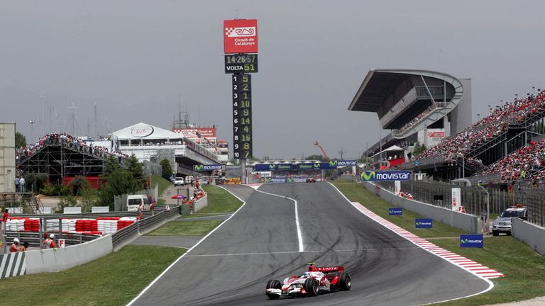 Anthony Davidson in action for Super Aguri in Barcelona