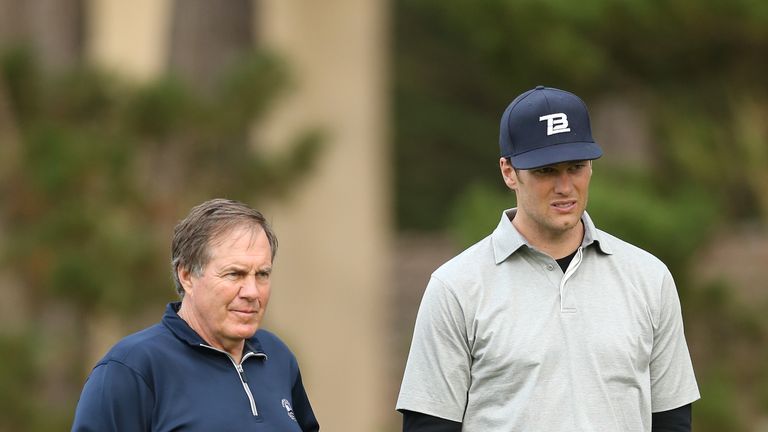 New England Patriots duo Bill Belichick and Tom Brady are set to miss this year's event, but appeared in the same foursome last year.
