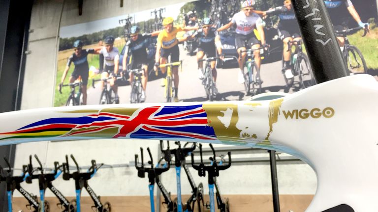 Special edition Sir Bradley Wiggins Pinarello F8 frame launched