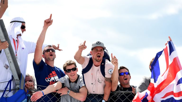 Fans at Silverstone