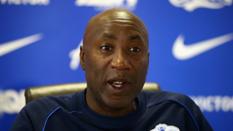 HARLINGTON, ENGLAND - FEBRUARY 06:  QPR caretaker manager Chris Ramsey speaks to the media during a Queens Park Rangers press conference at the Harlington 