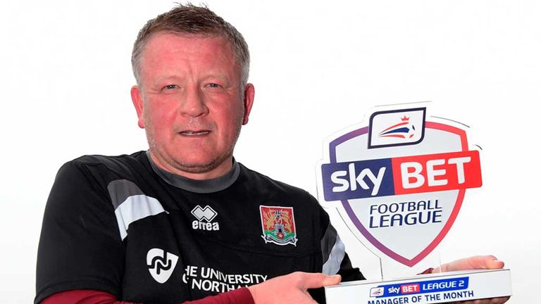 Chris Wilder, Northampton. League Two manager of the month for January