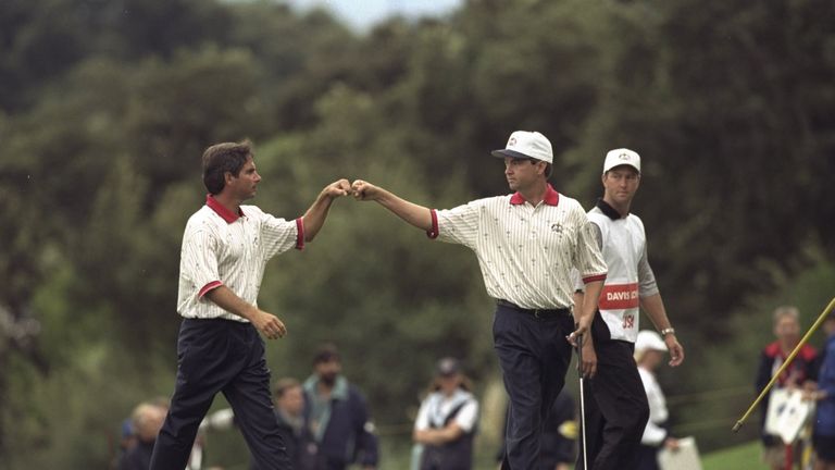 Fred Couples (left) and Davis Love III (right): Ryder Cup 1997 at Valderrama