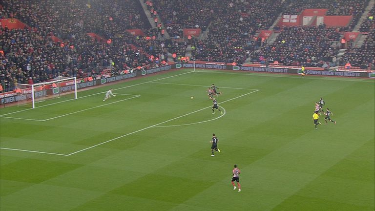 Emre Can brings down Filip Djuricic