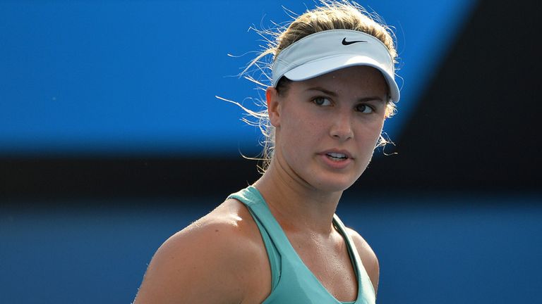 Top seed Eugenie Bouchard suffered a second round defeat in Antwerp on Thursday