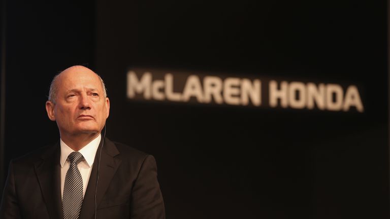 McLaren Technology Group Chairman and Chief Executive Officer Ron Dennis speaks during a press conference