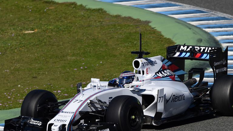 Valtteri Bottas in the new Williams
