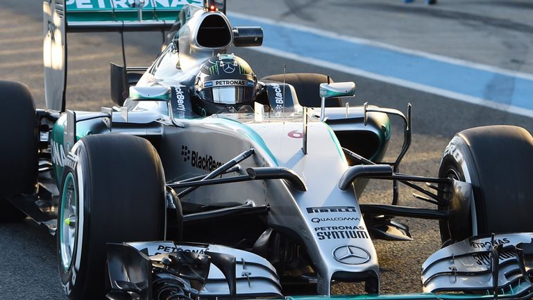 Nico Rosberg (GER) Mercedes AMG F1 W06 at Formula One Testing, Day One, Jerez, Spain, 1 February 2015..