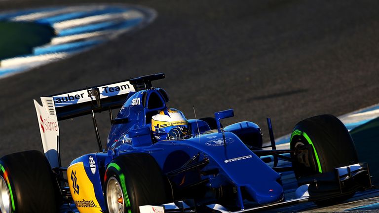 Marcus Ericsson in the new look Sauber