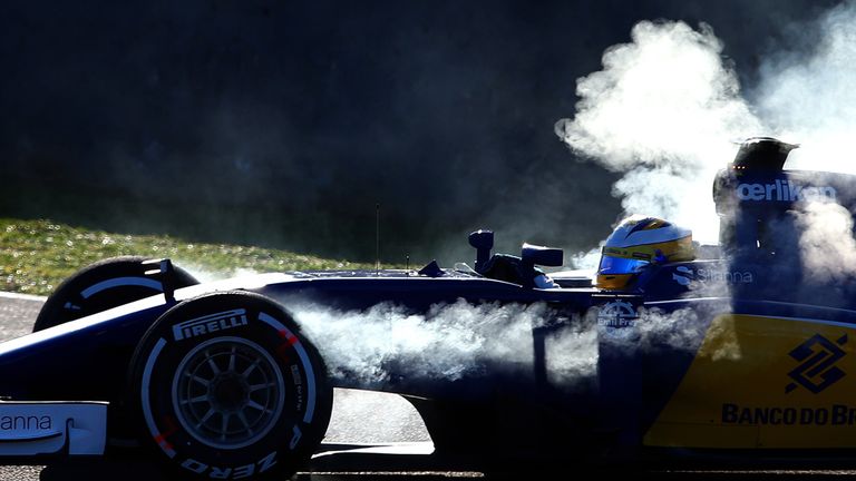 Marcus Ericsson spins the Sauber