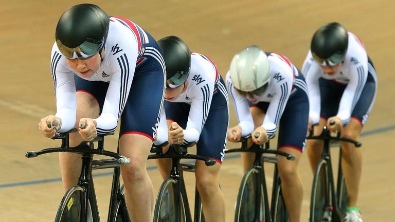 Katie Archibald, Great Britain, women's team pursuit, UCI Track Cycling World Championships 2015, Paris