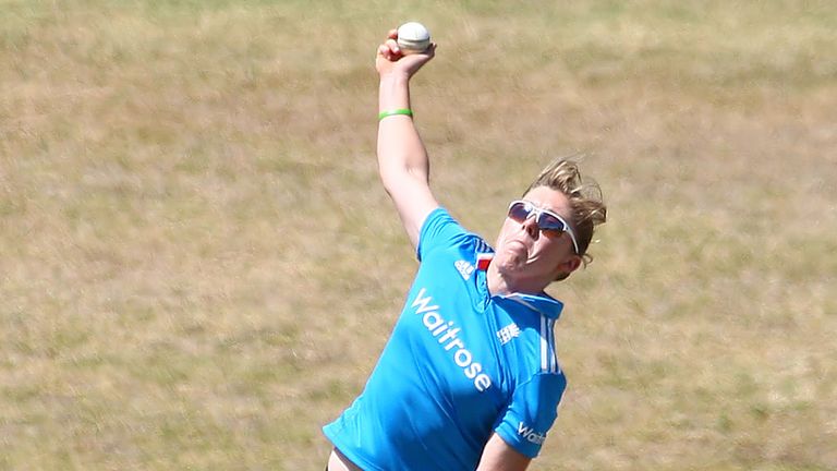 Heather Knight in action during the first ODI (Credit: Don Miles for ECB)