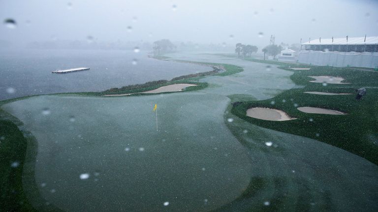 Honda Classic, PGA National. PLay suspended on day 3 after thunderstorms