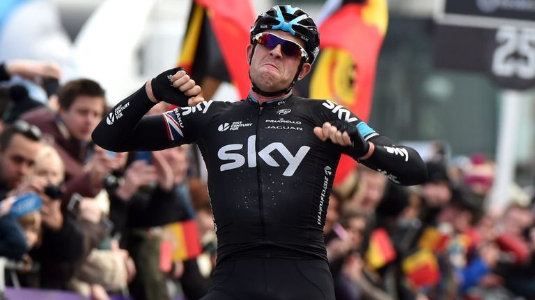 Ian Stannard wins the 2015 Omloop Het Nieuwsblad